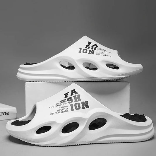 Men’s Non-Slip Massage Slippers – Thick Sole Indoor/Outdoor Summer Slides & Shower Slippers