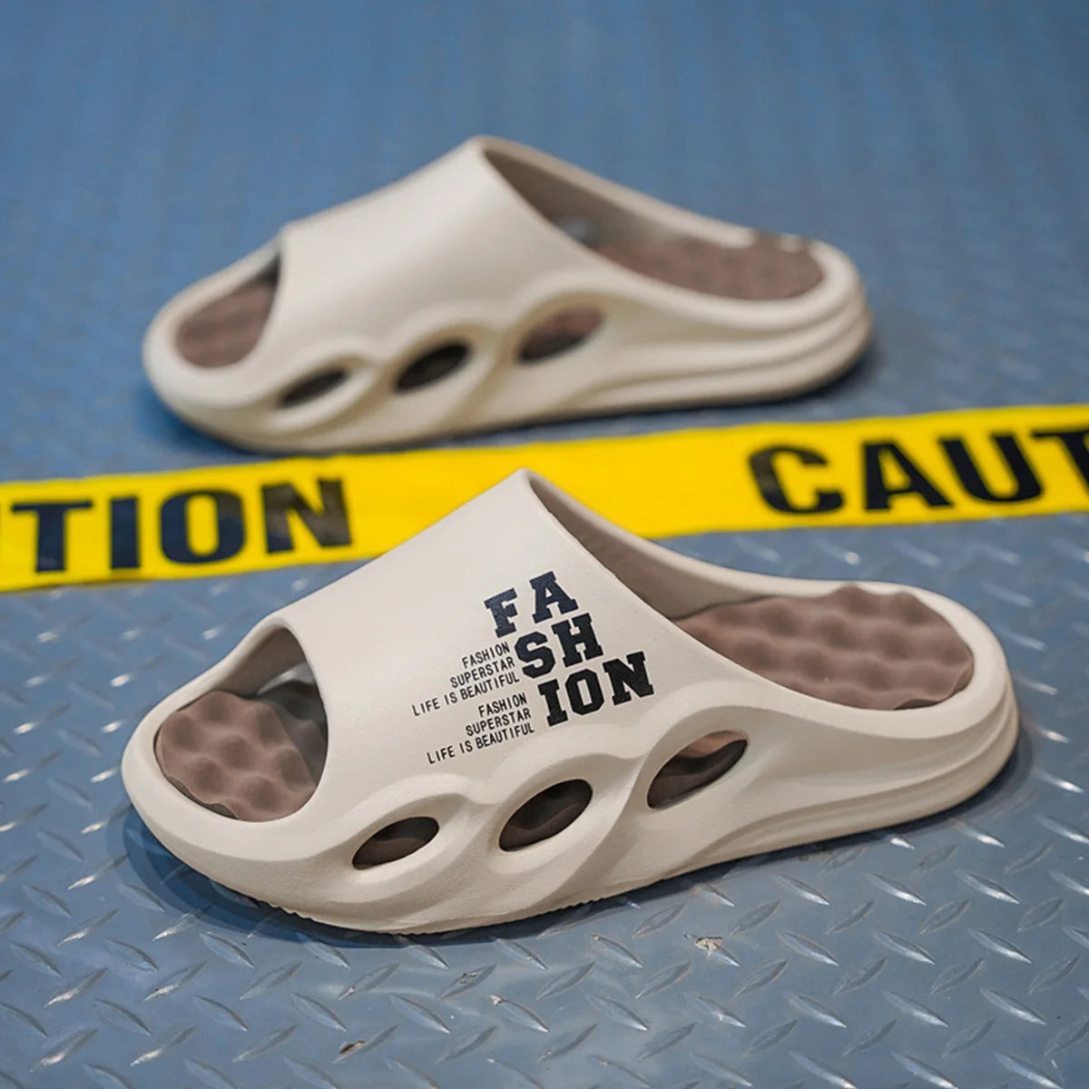 Men’s Non-Slip Massage Slippers – Thick Sole Indoor/Outdoor Summer Slides & Shower Slippers