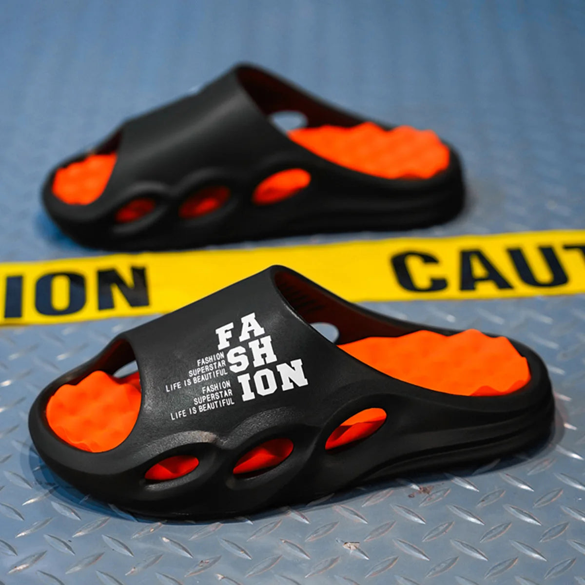 Men’s Non-Slip Massage Slippers – Thick Sole Indoor/Outdoor Summer Slides & Shower Slippers