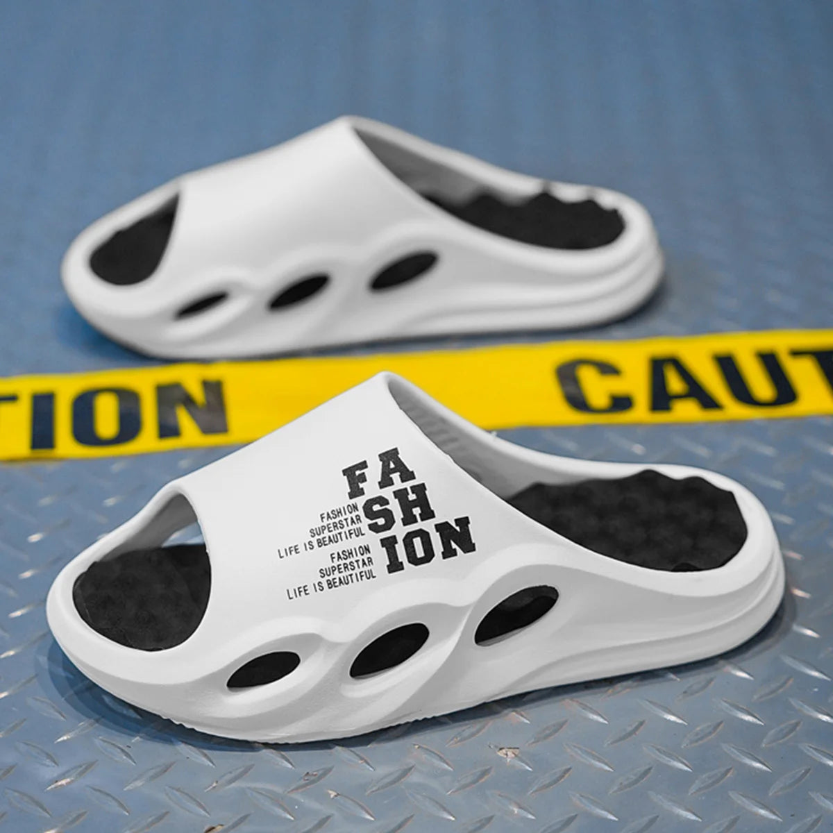 Men’s Non-Slip Massage Slippers – Thick Sole Indoor/Outdoor Summer Slides & Shower Slippers
