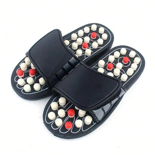 Foot Massage Reflexology Slippers – Moxibustion Walking Shoes for Pain Relief & Circulation