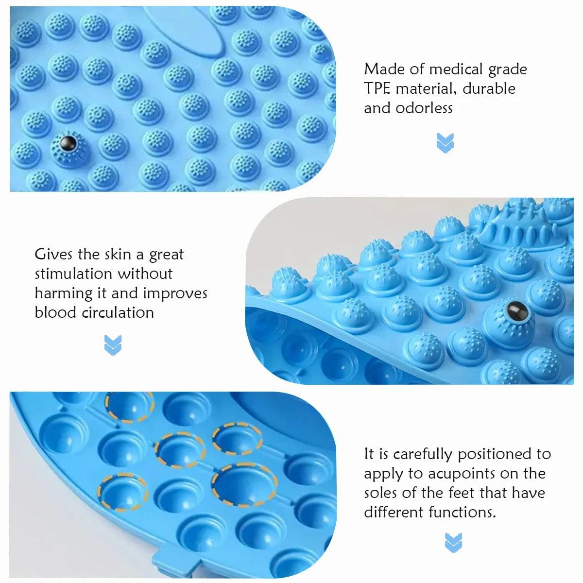 Foot Acupressure Mat – Finger pressure Massage Board for Reflexology, Yoga & Health Walking